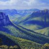 The Blue Mountains oil painting Nicola McLeay
