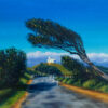 Road to Tacking Point Lighthouse, Port Macquarie, NSW, Australian Landscape, Oil on Wooden Panel, By Nicola McLeay Fine Art